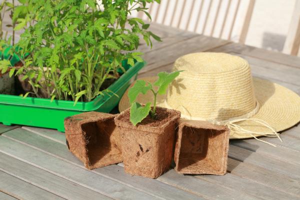 Accessoires pour semer - Godet Coco Carré - 8 cm (x8) - MEDIA_EN_SITUATION_1